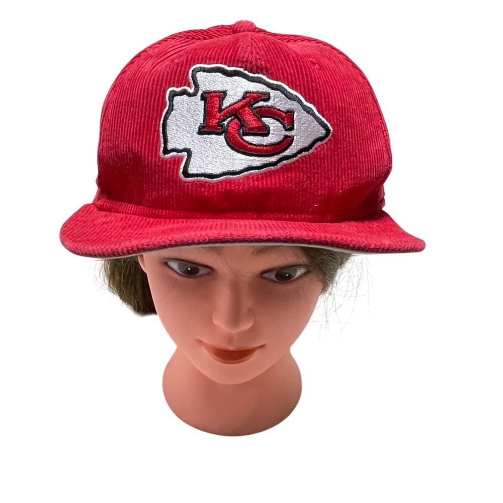 New Era Red Kansas City Chiefs‎ Throwback Cord 59Fifty Fitted Hat 7 5/8